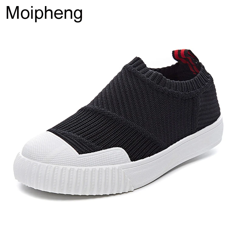 

Moipheng 2019 Women Sneakers Vulcanized Shoes Sock Sneaker Women Summer Slip on Flat Shoes Women Plus Size Loafers White Shoes