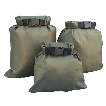 

3Pcs 1.5L/2.5L/3.5L Coated silicone fabric pressure waterproof dry bag Storage Pouch Rafting Canoeing Boating j2