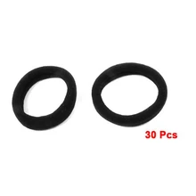 2017 NEW Beautiful 30 Pcs Black Stretch Rubber Hair Band Ponytail Holder Bands for Women