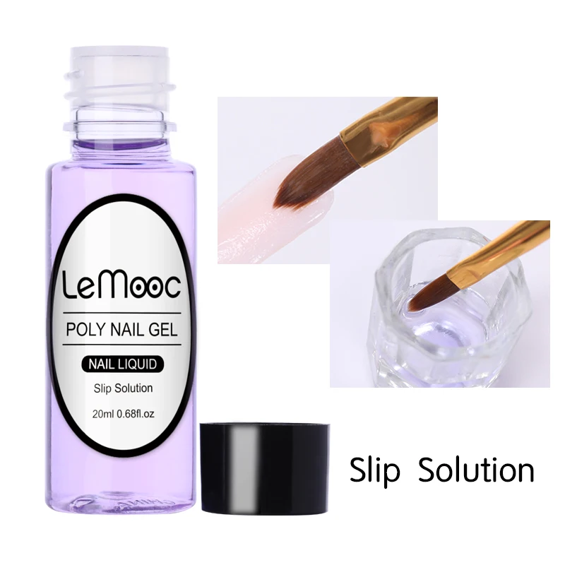 

LEMOOC 20ml Poly UV Gel Slip Solution for UV Soak Off Nail Liquid Acrylic Builder UV Gel Extension Manicure Gel Varnish P35