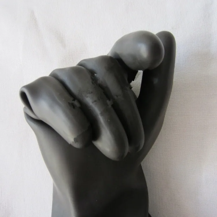 2 шт./пара 60 см песочницы рабочие перчатки песочные резиновые перчатки дробеструйные рабочие перчатки глянцевые гораздо более толстые более прочные черные