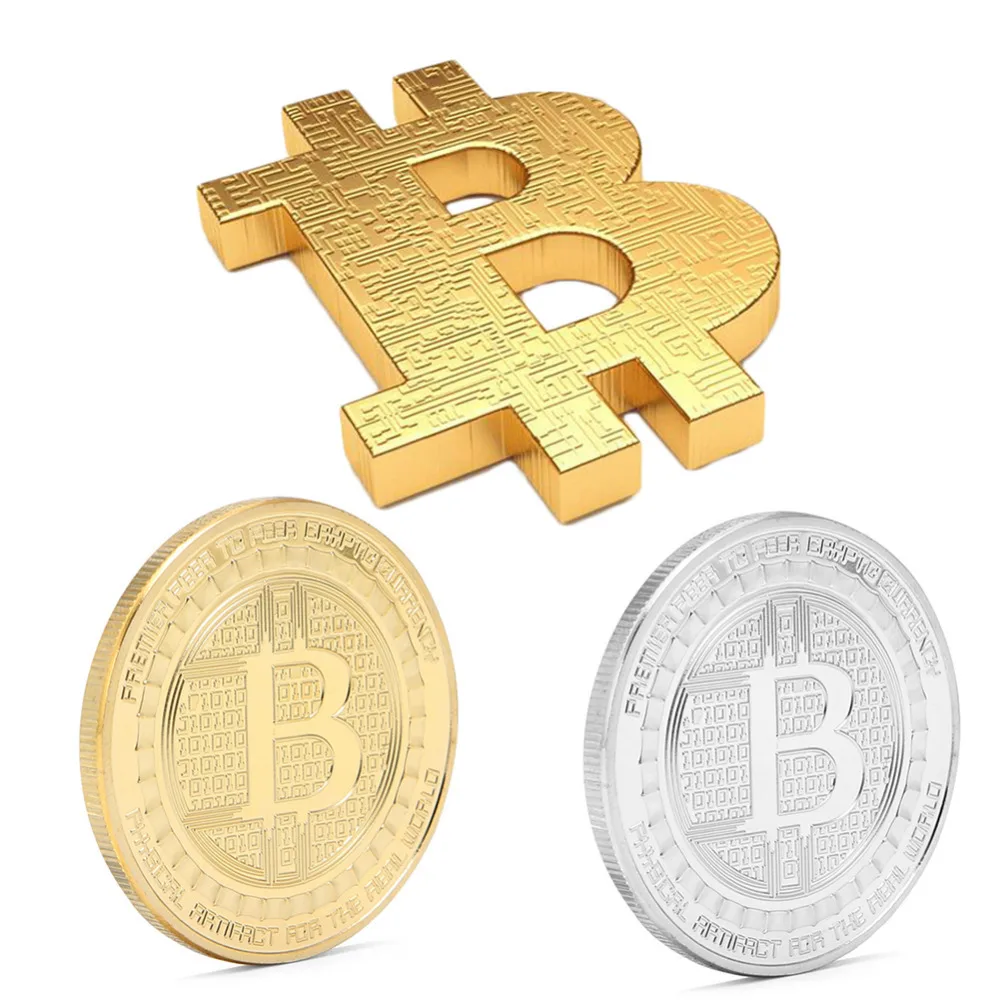 Художественная коллекция, позолоченные монеты Bitcoin specie эфириума, коллекционные монеты Lite, коллекционные монеты, памятные монеты, жесткая валюта