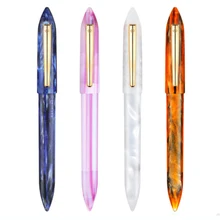 LIY (Live In You) MITU Acrylic Resin Creative Fountain Pen Schmidt Nib EF/F & Converter Ink Pens Gold Trim Writing Gift Pen Set LIY (Live In You) MITU Acrylic Resin Creative Fountain Pen Schmidt Nib EF/F & Converter Ink Pens Gold Trim Writing Gift Pen Set