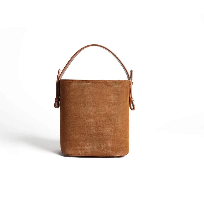 

New Classic Women Tote Chic Scrub Bucket Women Split Leather Handbags Ladies Messenger Bags For Female Bolsa A0020