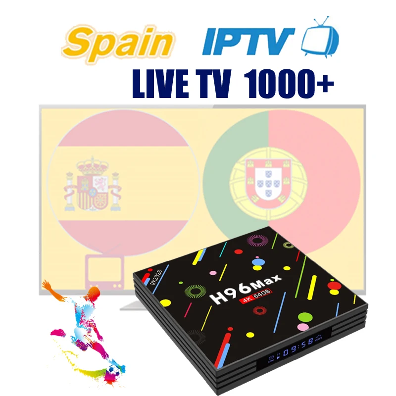 

2019 Lifetime Free 60+ Spain IPTV Box,Android TV box Subscription Live Tv 1000+, Arabic India Japan No Yearly Fee Watching