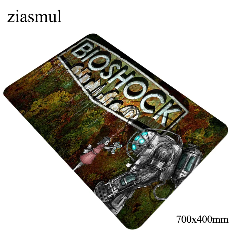 Коврик для мыши bioshock 700x400x2 мм, высококлассный Коврик для компьютерной мыши, игровые аксессуары, коврик для мыши locrkand, клавиатура, игры для pc gamer