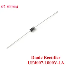 UF4007 DO-41 усилитель диода выпрямителя мостиковый выпрямитель микросхемы 1000 V 1A