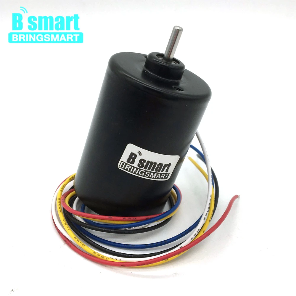 Bringsmart A3650 с бесщеточным двигателем постоянного тока 12V 24V мини-мотор-редуктор постоянного тока 3000 об/мин 6000 об/мин обратный встроенный драйвер высокого Скорость с высоким крутящим моментом