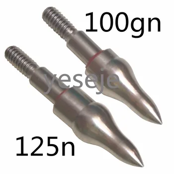 

Field Points Stainless Stee 5/16 100gn 125gn 12pcs-24pcs-36pcs Arrowheads Crossbow Hunting Archery Arrow Heads Compound Bow