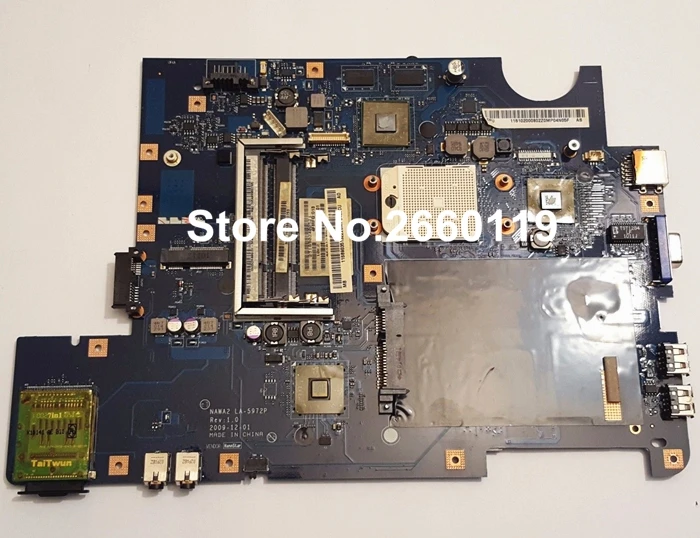 laptop motherboard for lenovo G555 LA-5972P system mainboard, fully tested