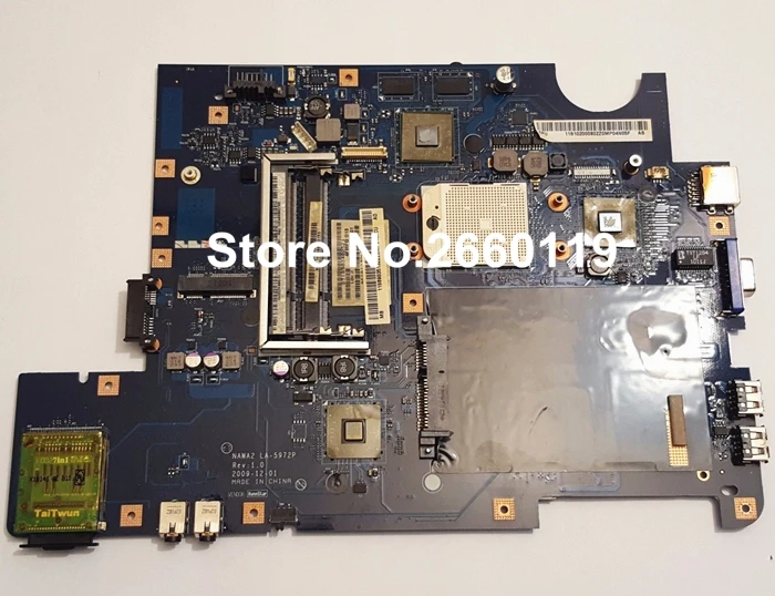 Материнская плата для ноутбука lenovo G555 LA-5972P системная материнская полностью