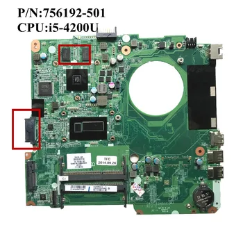 

Excellent For HP 14-N Series 756192-501 Laptop Motherboard i5-4200U CPU 8670M 1GB GPU DA0U83MB6E0 100% working