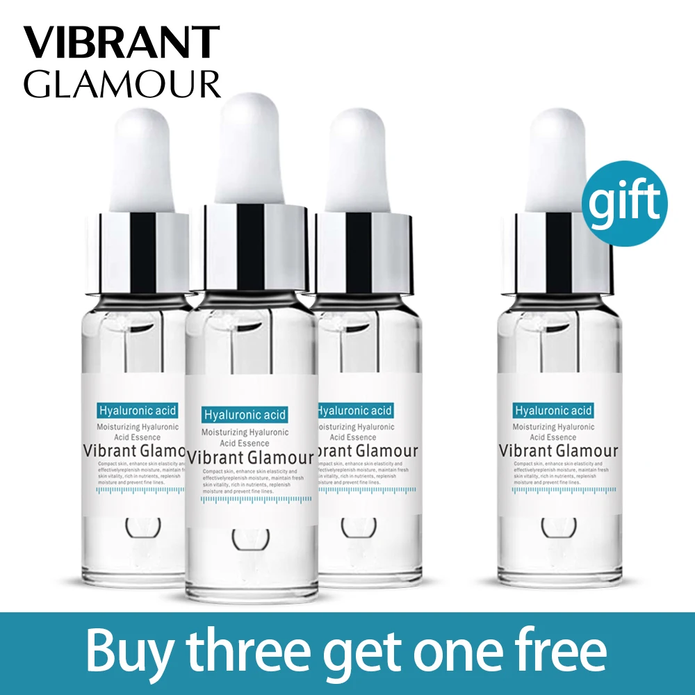 

VIBRANT GLAMOUR Buy 3 get 1 gift Hyaluronic Acid Face Serum Moisturizing Essence whitening anti-aging Facial serum skin care