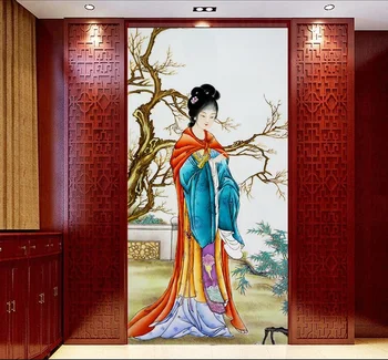 

3d room wallpaper custom mural non-woven picture 3d The ancient Chinese beauty porch paintings photo 3d wall murals wallpaper