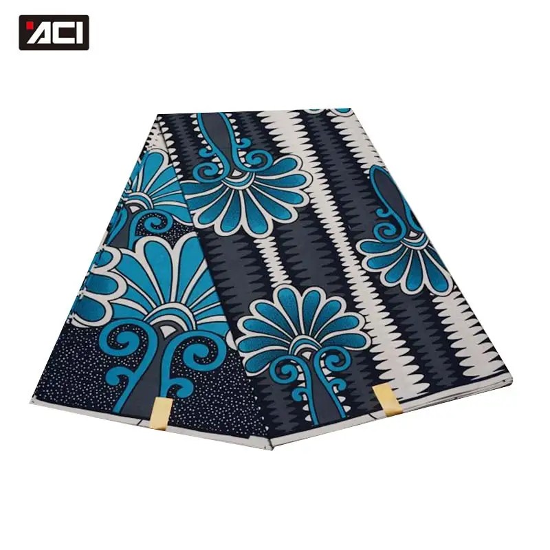 

ACI Wholesale Ankara Fabrics Wax Hollandais 6 Yds African Wax Prints Fabric Super ACI Wax Hollandais Tissu Wax African For Women