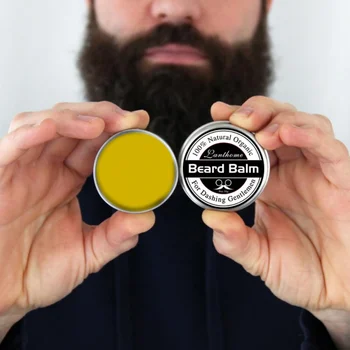 

25g Natural Men Beard Wax Balm Organic Conditioner Leave in Styling Moisturizing Effect Beard Care
