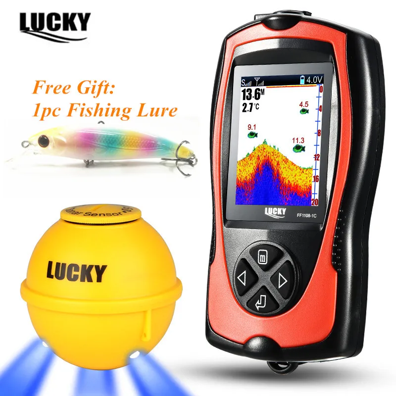 Portable SEA /& ICE Fish Finder WIRLESS Transducer Depth SONAR Sensor FISHFINDER