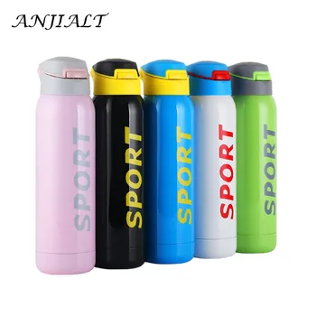 

Sports Thermos Thermo Mug Vacuum Straw Cup Stainless Steel Bottle Thermal Bottle Insulated Tumbler Travel Thermocup Coffee Mugs