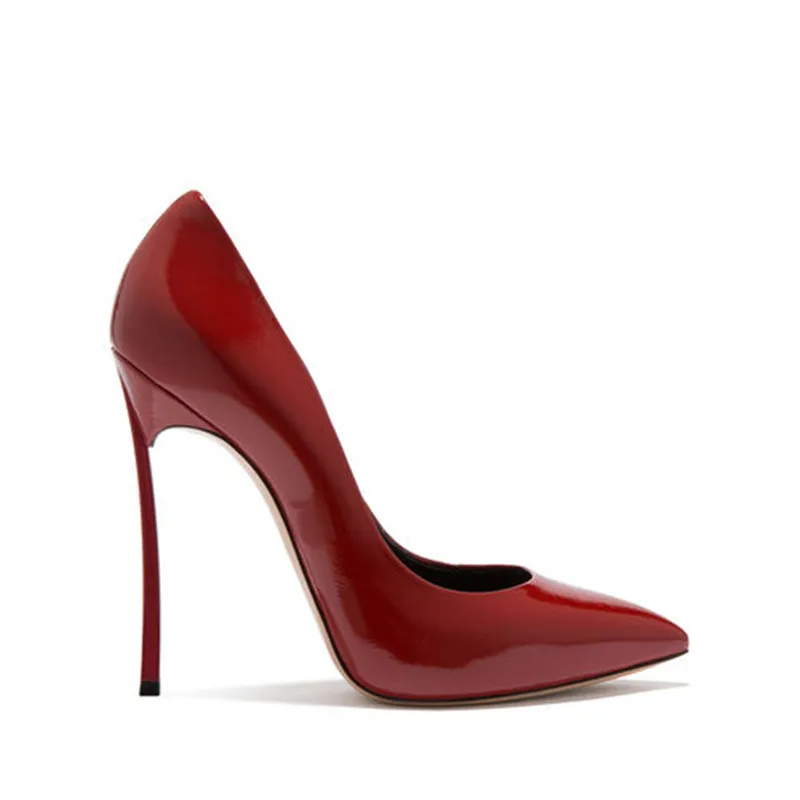 COCOAFOAL/женские туфли на высоком каблуке; Цвет черный, красный; свадебные туфли на каблуке; женские вечерние туфли-лодочки с острым носком; вечерние туфли на шпильке; большие размеры