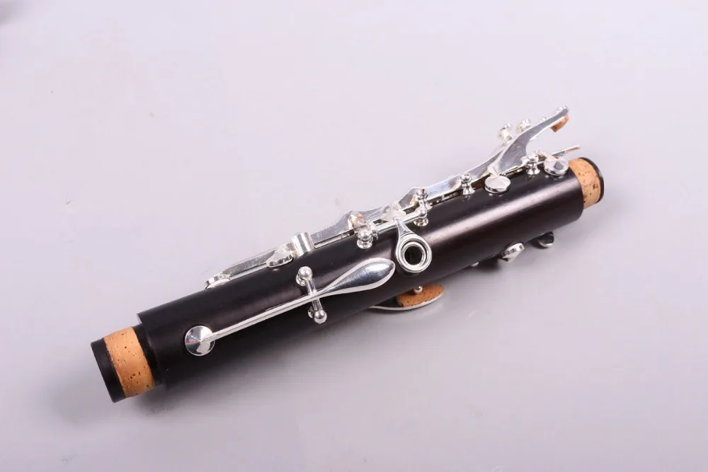 Профессиональный кларнет натуральный Эбеновое дерево корпус никелированный ключ Bb 17 ключ
