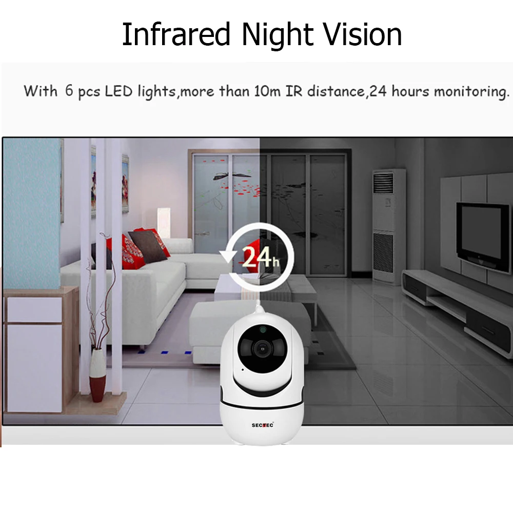  INQMEGA 1080P Cloud Wireless IP Camera Intelligent Auto Tracking Of Human Home Security Surveillanc - 32978097898