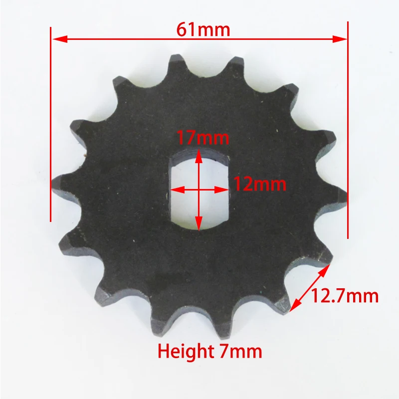 

14 Tooth Sprocket Pinion Gear fit 428 Chain Unite Motor 1418 1020Z Electric Scooter