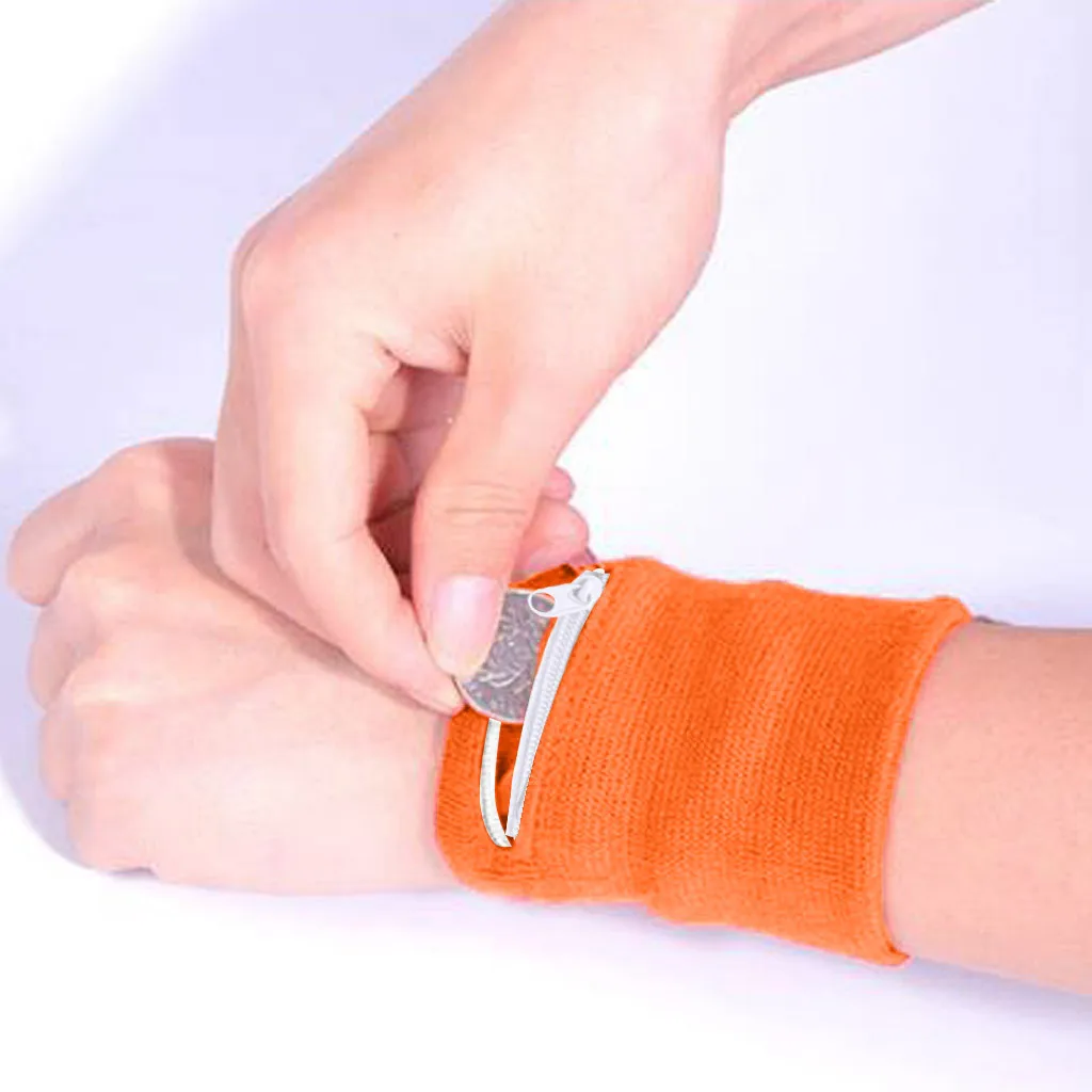 

Wrist Wallet Pouch Running Sports Arm Band Bag For MP3 Key Card Storage Bag Case Badminton Basketball Wristband Sweatband4.0#