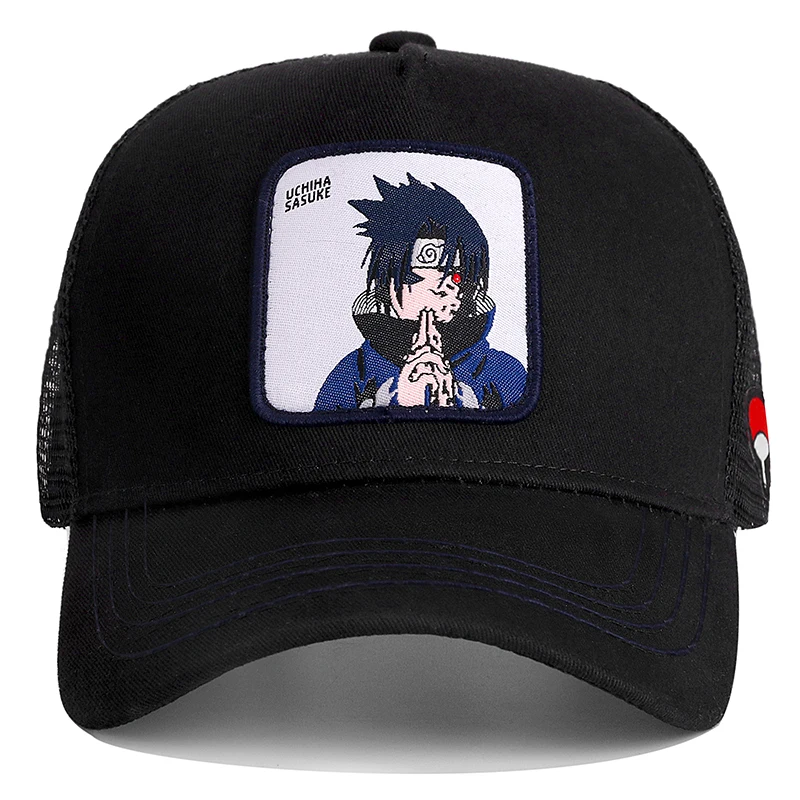 Наруто Новый бренд UCHIHA SASUKE аниме Snapback кепка хлопок Бейсболка Мужчины Женщины Хип