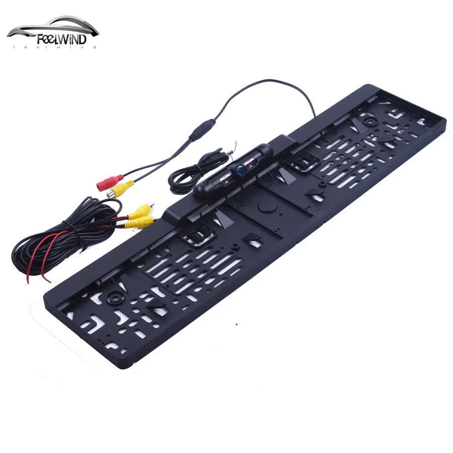 

Auto Parktronic EU Car License Plate Frame Rear View Camera HD Night Vision Rear View Camera Reverse Rear Camera With 4 IR Light