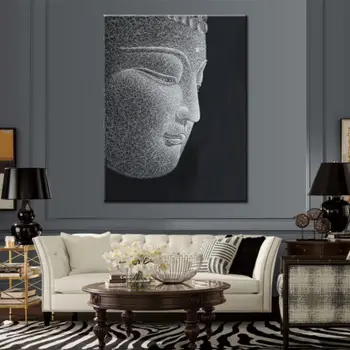 

BUDDHA MODERN ABSTRACT WALL DECOR ART OIL PAINTING ON CANVAS no frame24"x32"