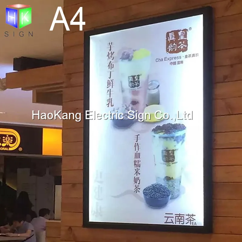 

Led Menu Board Signs For Wall Mounted Restaurant Fast Food Advertising