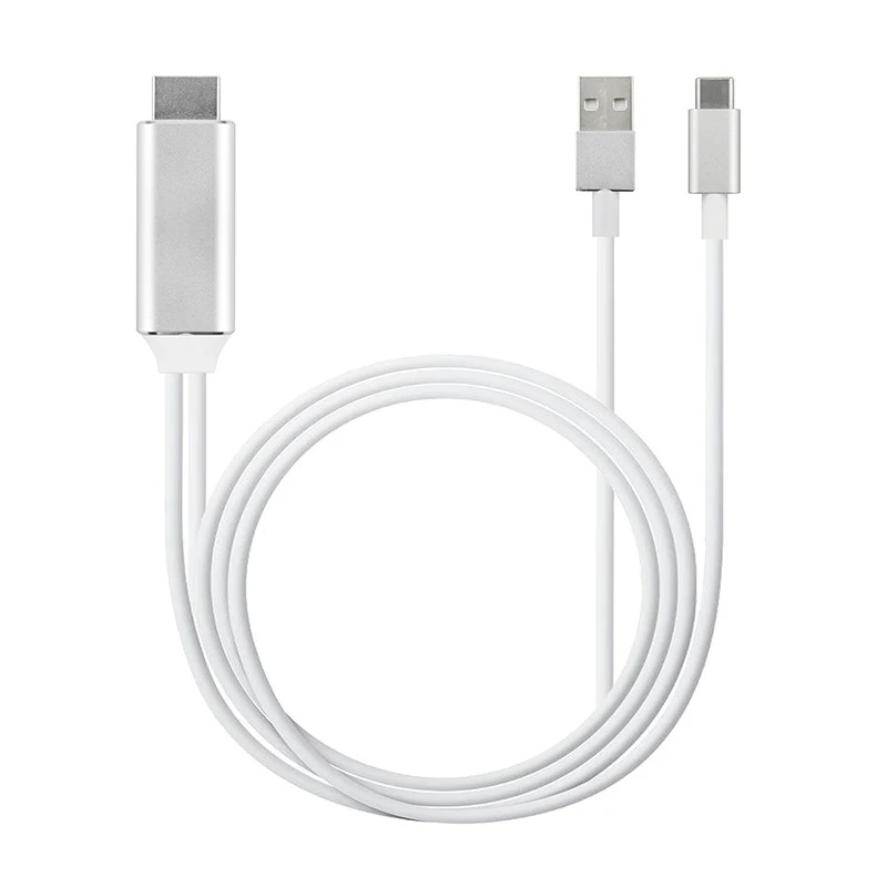 USB3.1 HDMI кабель Тип C DP телефон планшет ноутбук USB к HDTV 4 HD дисплей провода для Macbook DELL