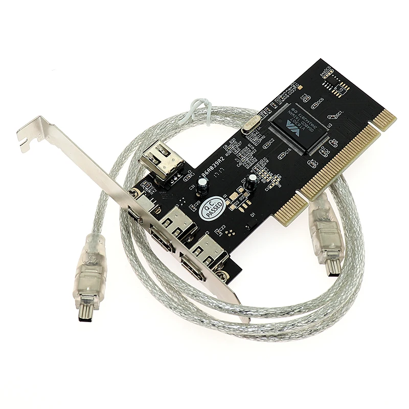 3 Порты Firewire IEEE 1394 4/6 Pin PCI до 1394 DV карты контроллера Карта видеозахвата адаптер для HDD MP3 можно крепить любые приспособления: PDA
