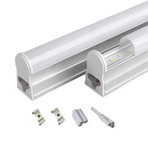 30 шт. светодиодный T5 трубчатая лампа 2ft 600mm 8 W 2835SMD энергосберегающий флуоресцентный Сменная трубка AC110V 220 V Led тубусные лампы освещения