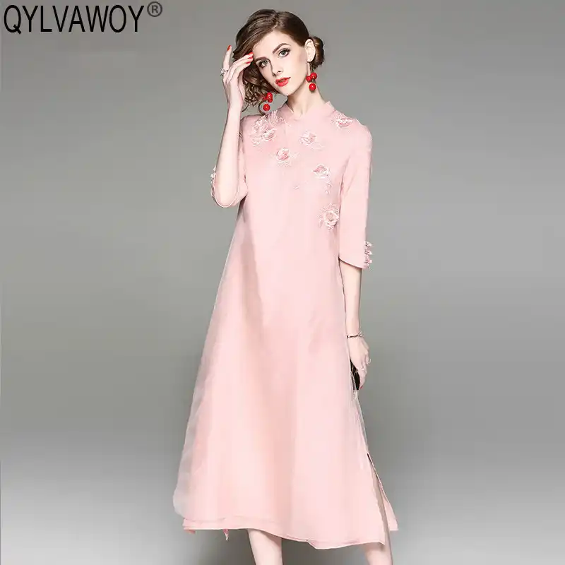 pink summer dresses 2019