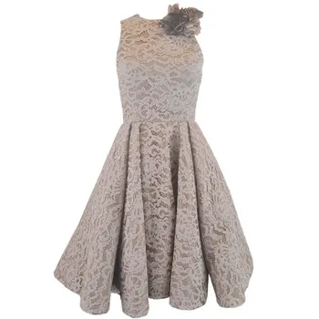 

Elegant A-line Sleeveless Lace Mother Of The Bride Tea Length Dresses