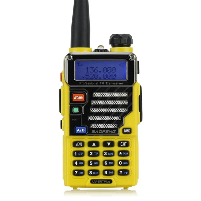 

Baofeng UV-5R Plus Walkie Talkie V/U double frequency Two Way Portable Ham Radio FM VOX Dual Display 5W 128CH Qualette