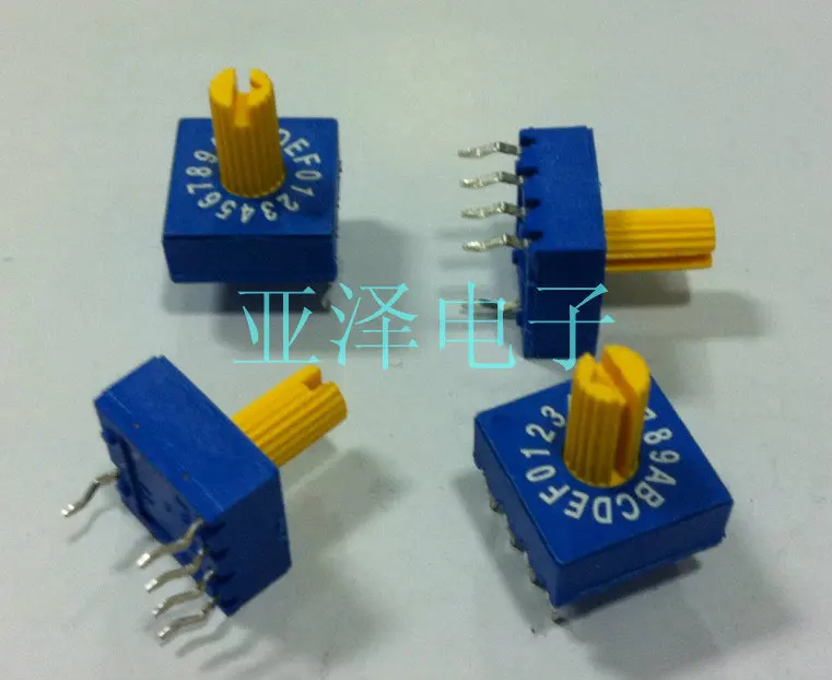 16-битный поворотный переключатель ECE 0-F кодовый 4:1 pin с положительным кодом 1 шт. |