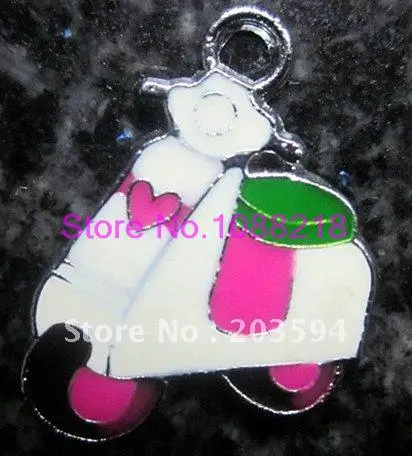 S4538 Wholesale 200/lots Lots DIY Alloy Enamel motobike Charms Pendant 25x15mm | Украшения и аксессуары