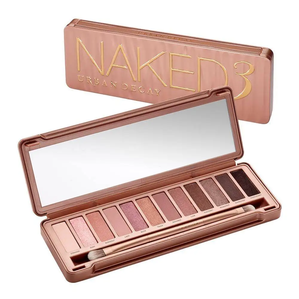 

Urban Decay NAKED 3 Eyeshadow Palette 12 Colors Makeup Pigments Waterproof Professional Shimmer Eye shadow Make up Palette