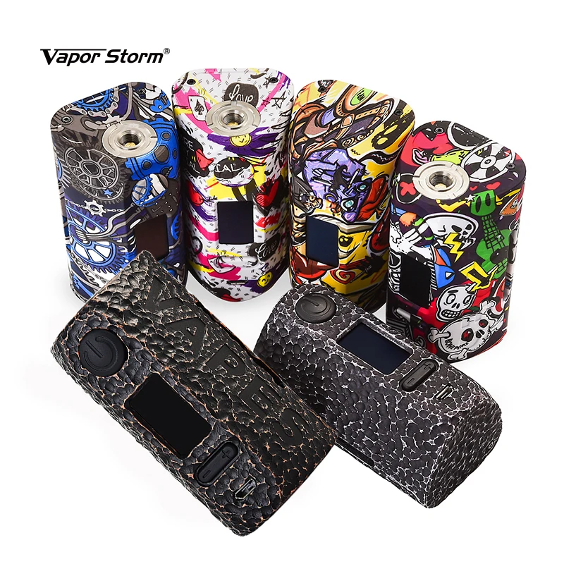 

Electronic Cigarette vape Box Mod max 230W Bypass Graffiti TC VW E Cigarette vapor box mod with RDA RBA RTA e-cigs vaper