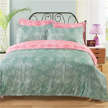 

Luxury duvet cover ruffle set King/Queen/Twin size 3pcs/set 3d print geometrical bedding quilt set copripiumino matrimoniale #SS
