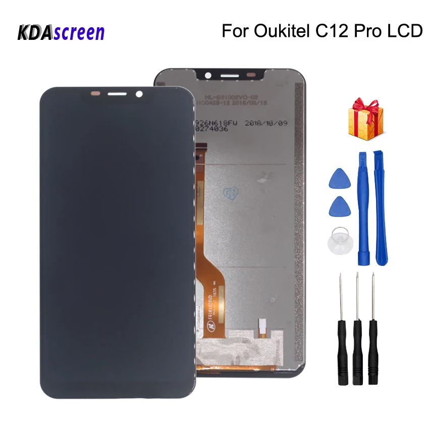 

Original For Oukitel C12 Pro LCD Display Touch Screen Assembly For Oukitel C12 Pro Screen LCD Display Phone Parts Free Tools