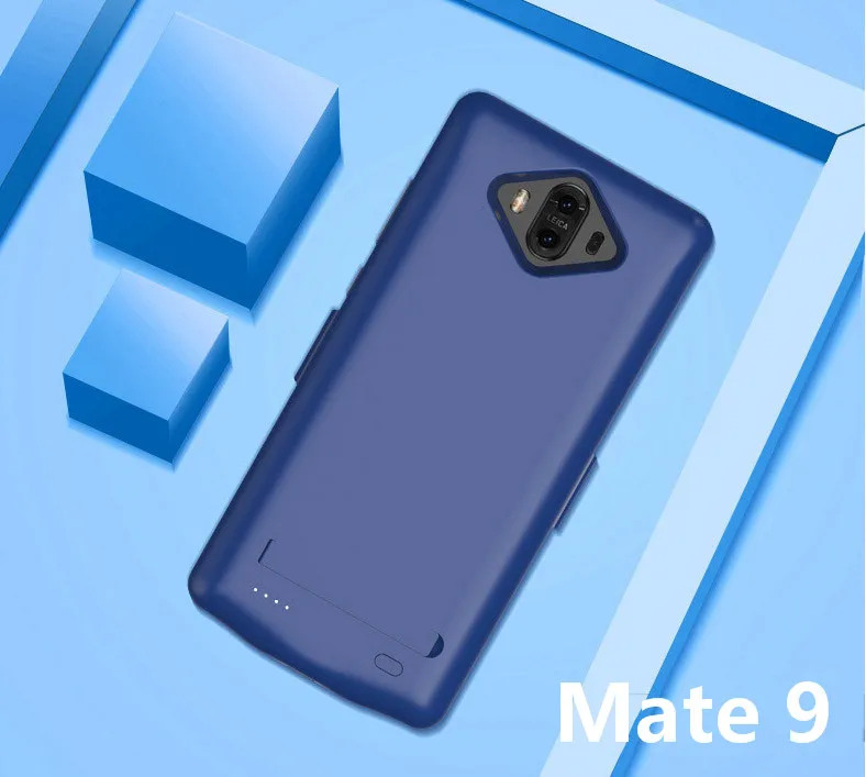 6800 мА/ч чехол для зарядного устройства для huawei mate 10 тонкий внешний аккумулятор держатель для зарядки чехол Резервный чехол s для huawei mate 9 - Цвет: Mate 9 Blue