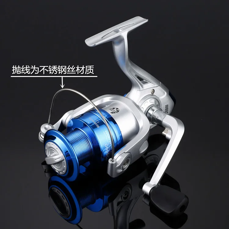 Металлические колеса для катушек спиннинговая Катушка 5,2: 1 13 шарикоподшипниковая Рыболовная катушка 1000-6000series carretilhas de pescaria molinete