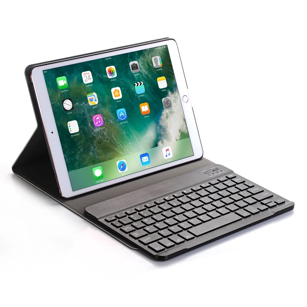 Для iPad Pro 10,5 дюймов Беспроводная Bluetooth клавиатура чехол для iPad Pro 10,5 ''алюминиевый сплав Планшет Флип Стенд чехол+ стилус
