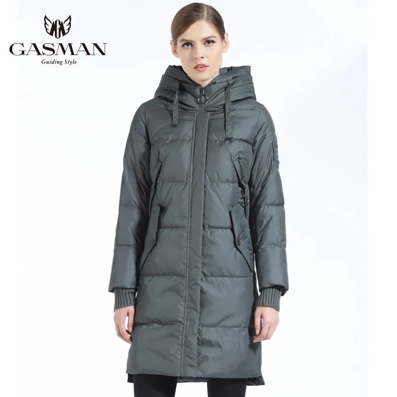 GASMAN Winter Coat And Parka Women 2018 Fashion Warm Female Thick Parka Down Hooded Overcoat Casual Brand Jackets And Coats Long