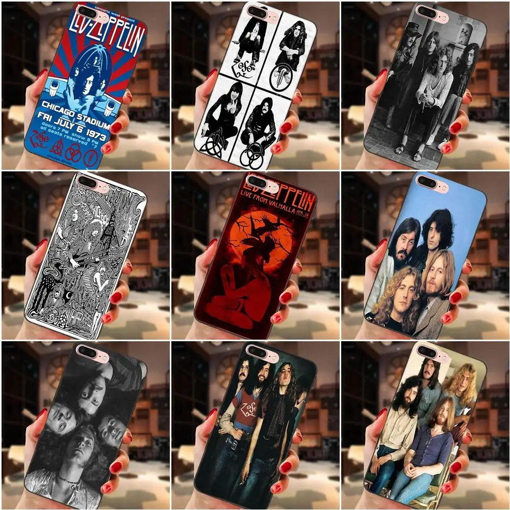 

For Apple iPhone 4 4S 5 5S SE 6 6S 7 8 Plus X XS Max XR Luxury High-End Phone Case Cool Red Led Zeppelin