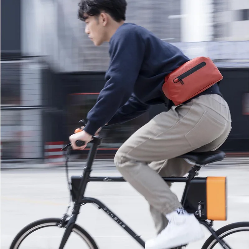 Xiaomi Mijia 90 водонепроницаемая сумка через плечо классная Повседневная нагрудная поясная сумка для спортивной езды для игровой площадки с ремнем безопасности