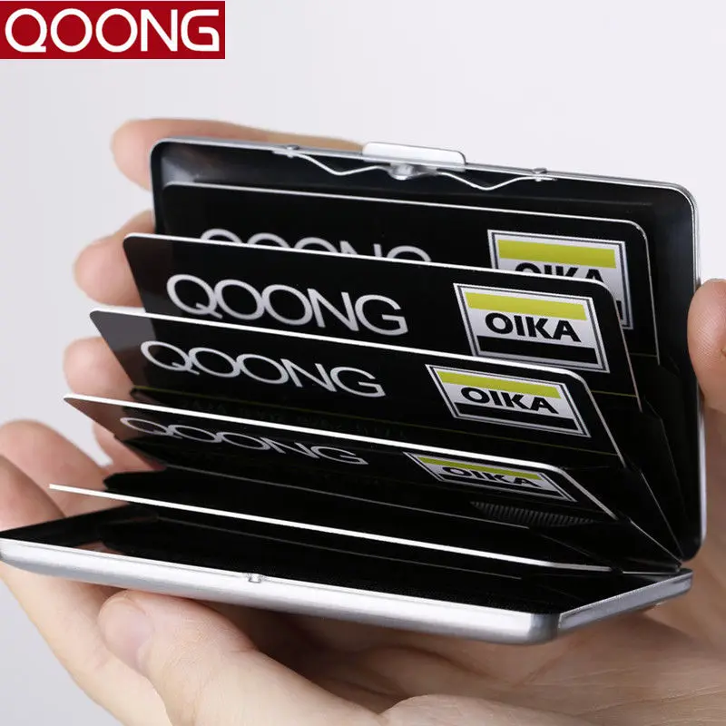 

RFID Stainless Steel Wallet Card Holder Fashionable Business Card Case Protection Against ID Fraud Birthday Present 42-018